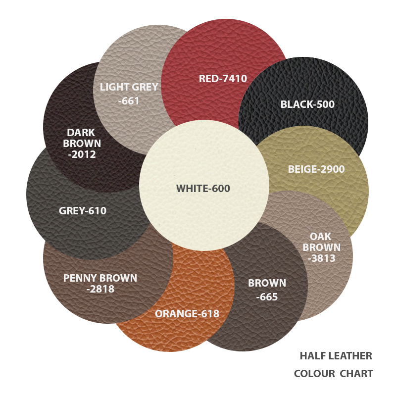 NEW HALF LEATHER COLOR CHART 11 COLOUR